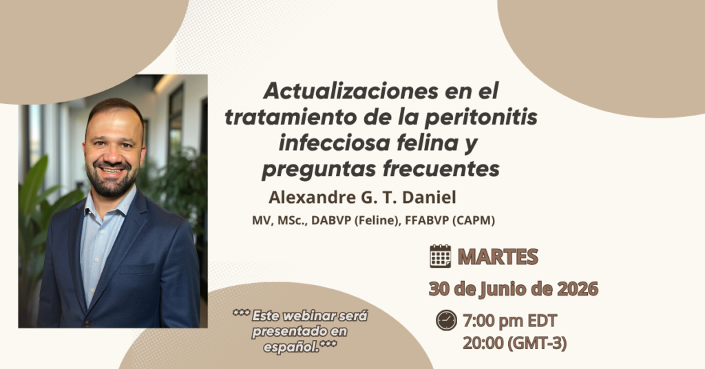 Webinar: Actualizaciones en el tratamiento de la peritonitis infecciosa felina y preguntas frecuentes
