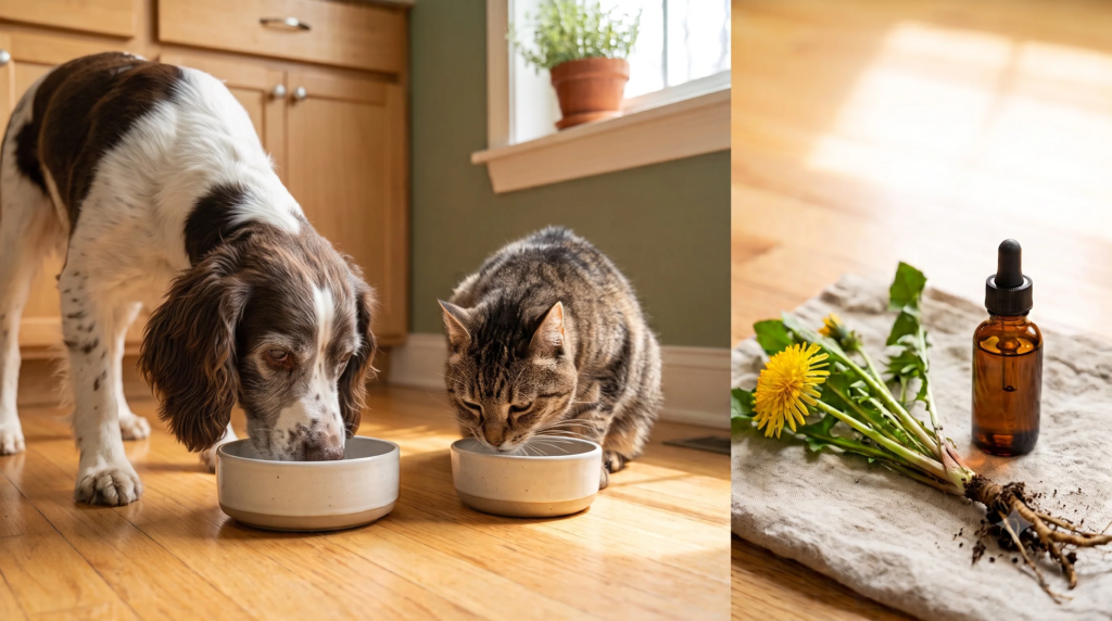 Dandelion Root: Nature’s Gentle Support for Your Pet’s Liver and Diges