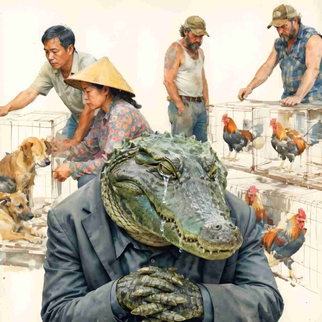 Cockfighters, dog & cat meat breeders play the violin for lost lives