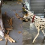 Artist Honors His Late Dog With Driftwood They Collected Together