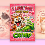 15 Valentine Cards With Cats (Cute, Funny & Elegant)